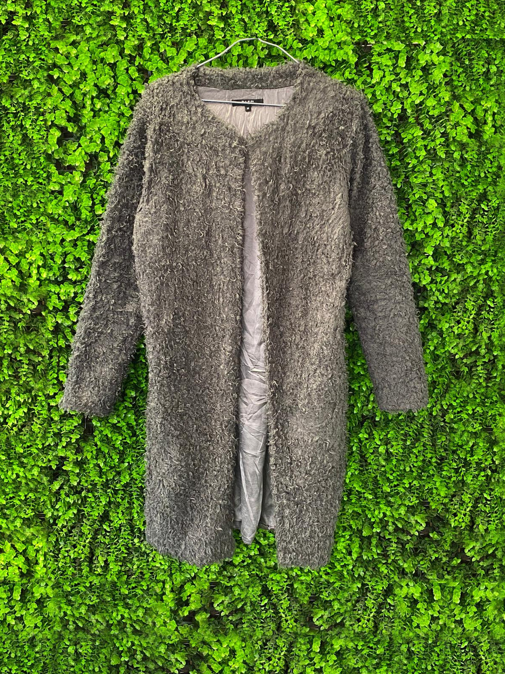 M.A.P.P Jeans Grey Textured Longline Cardigan Coat