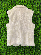 Manguun Cream Faux Fur Toggle Vest