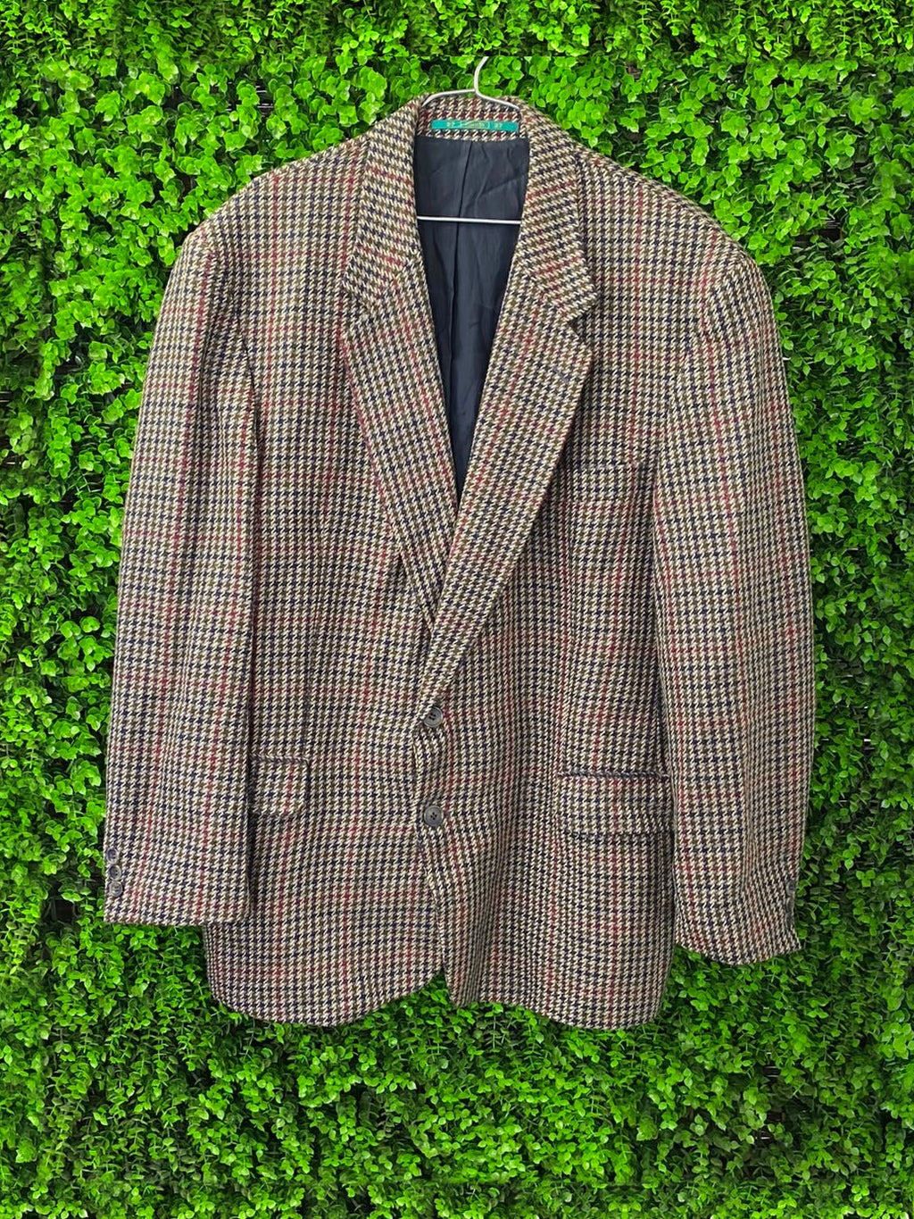 Canda Brown Heritage Check Double-Breasted Blazer