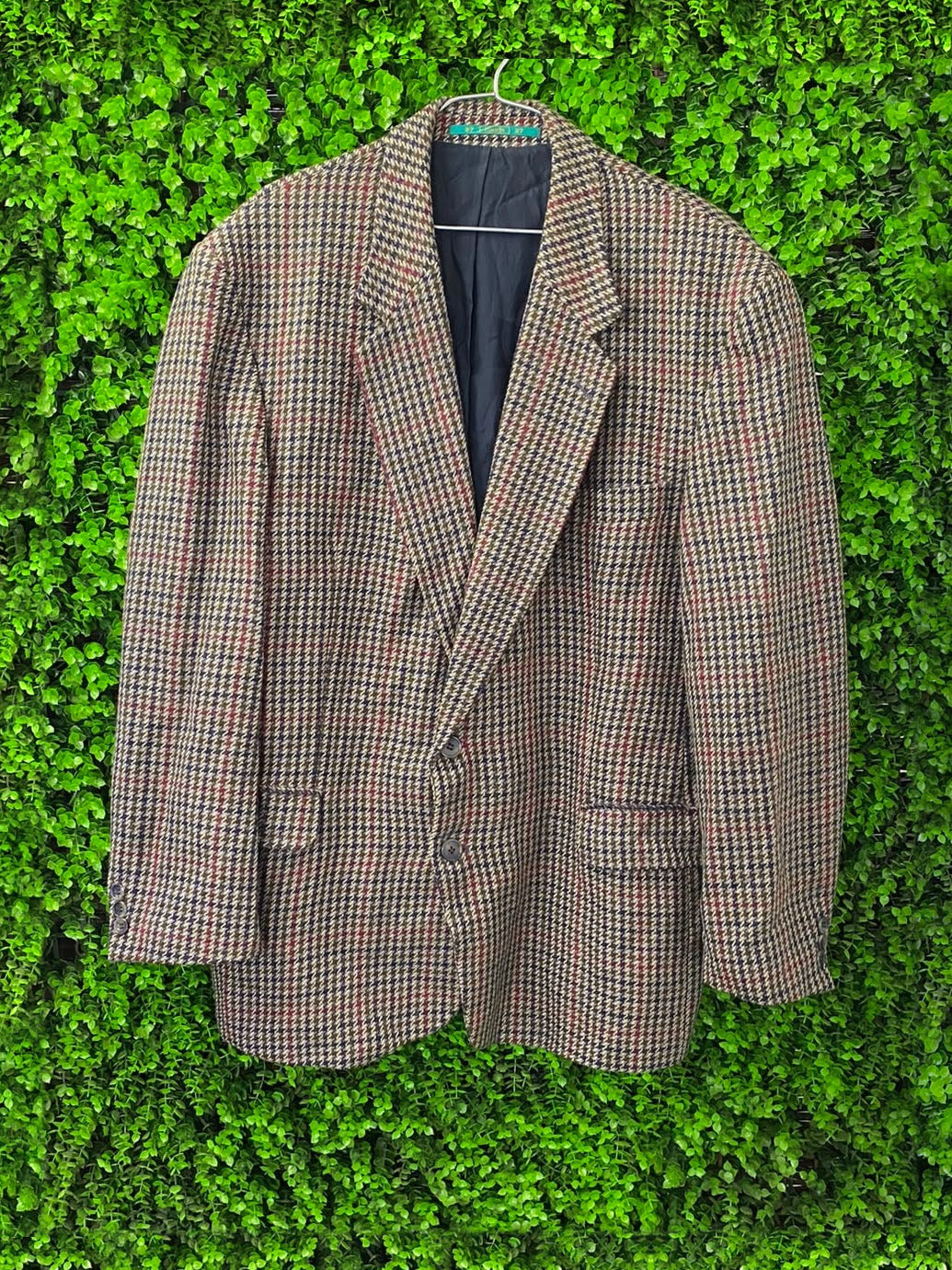 Canda Brown Heritage Check Double-Breasted Blazer