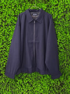 HLOBA Navy Zip-Front Lightweight Jacket