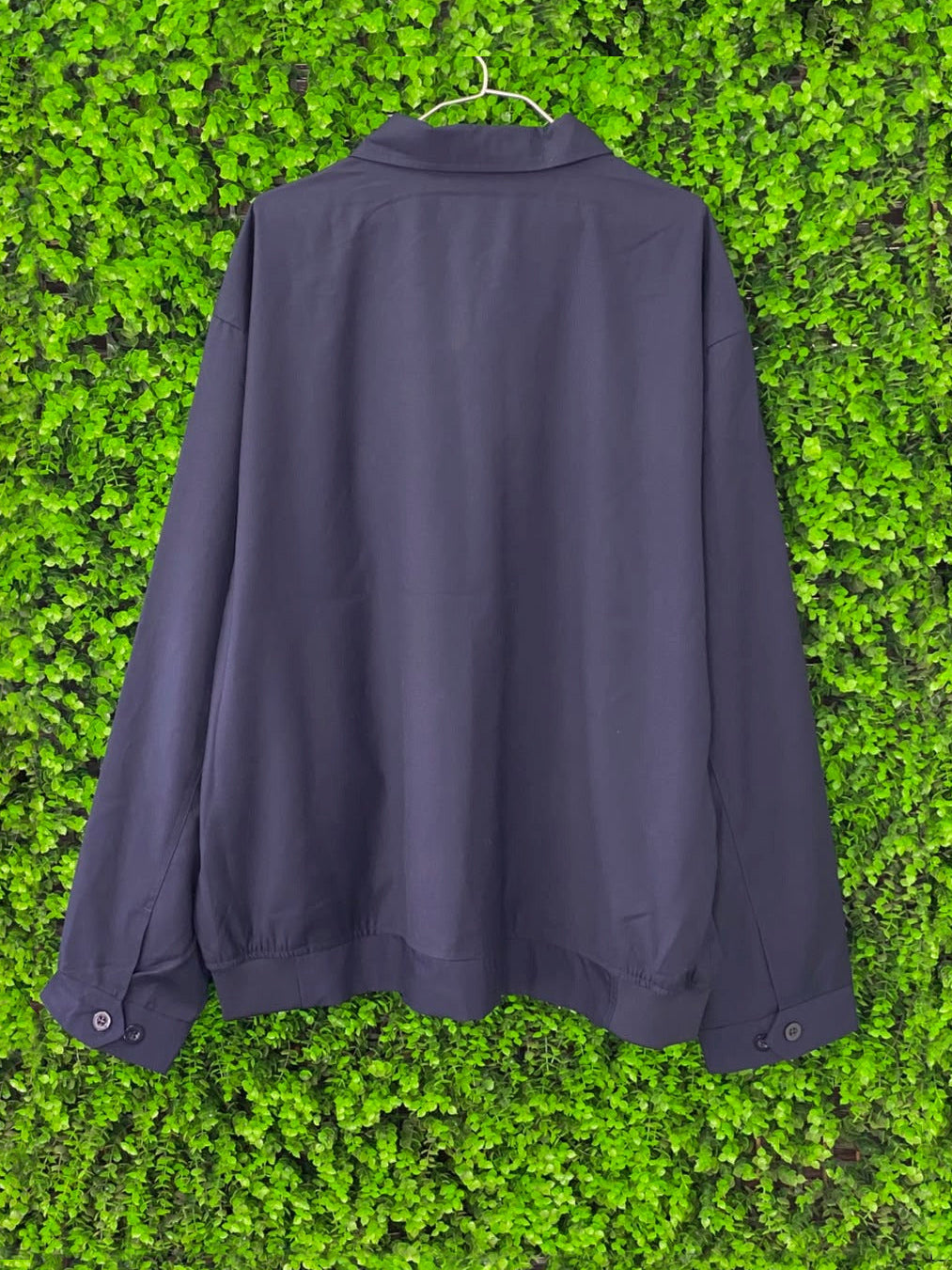 HLOBA Navy Zip-Front Lightweight Jacket