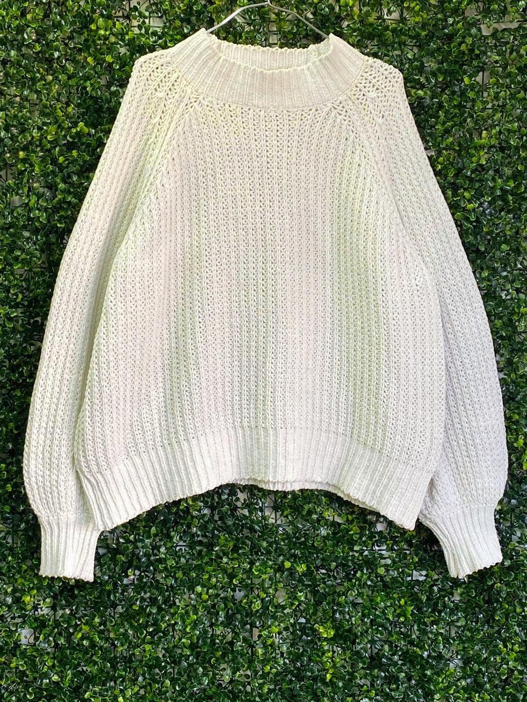 Woolworths Cream Chunky Knit Sweater — front