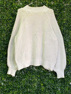 Woolworths Cream Chunky Knit Sweater — back