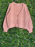Woolworths Taupe Textured Button-Front Cardigan — front