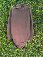 Vertigo Taupe Longline Cardigan — back