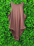 Chocolate Brown Sleeveless Bodysuit