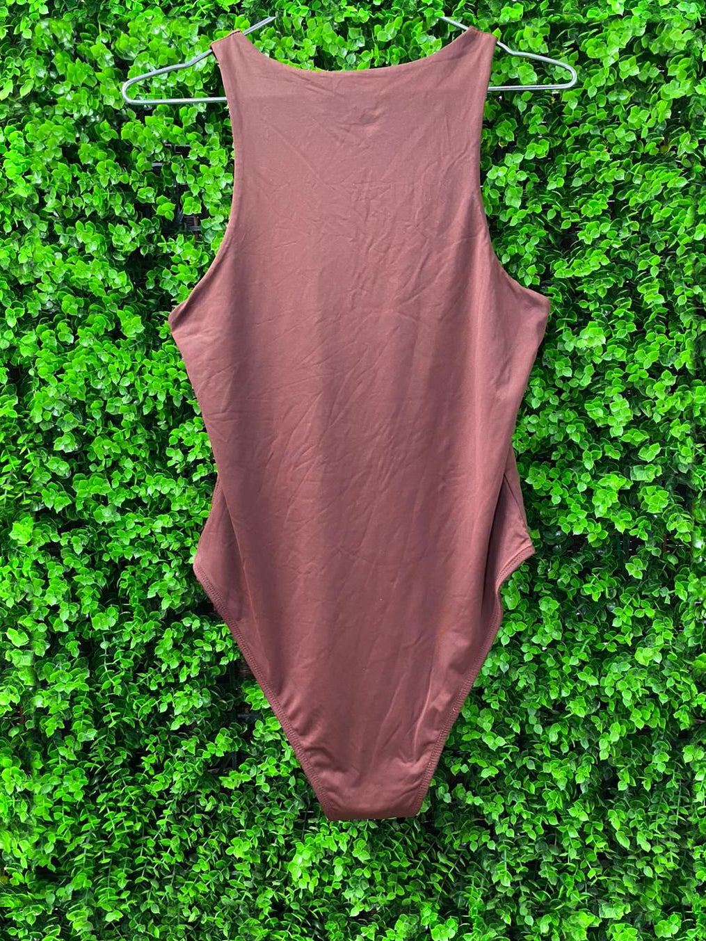 Chocolate Brown Sleeveless Bodysuit