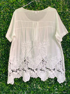 Queenspark White Lace-Hem Blouse — 02_back