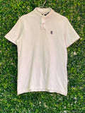 Pringle of Scotland White Crest Polo Shirt — front