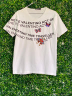 Valentino White Traveller Graphic T-Shirt — front