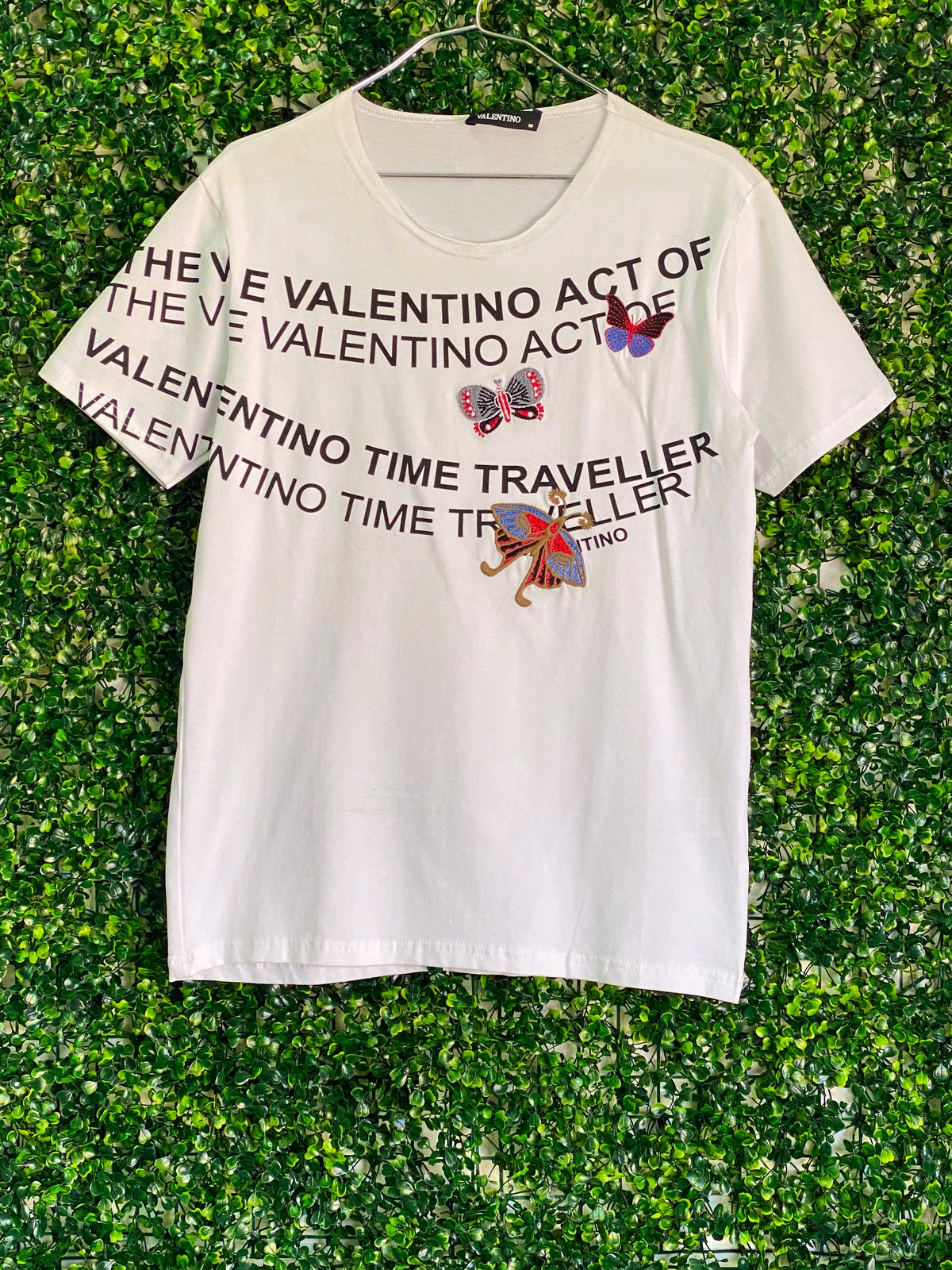 Valentino White Traveller Graphic T-Shirt — front
