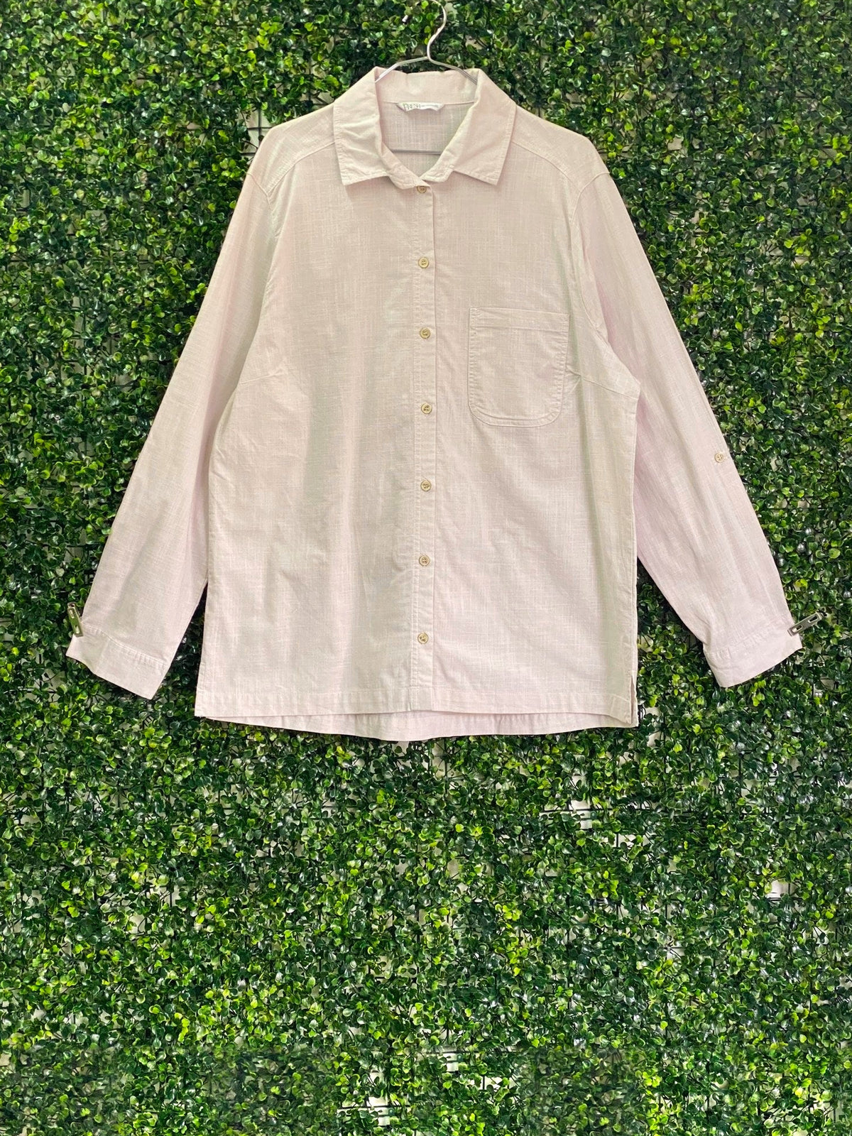 Fresh Cream Cotton Long-Sleeve Shirt — front