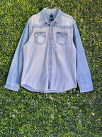 Daniel Hechter Blue Slim Fit Denim Shirt — front