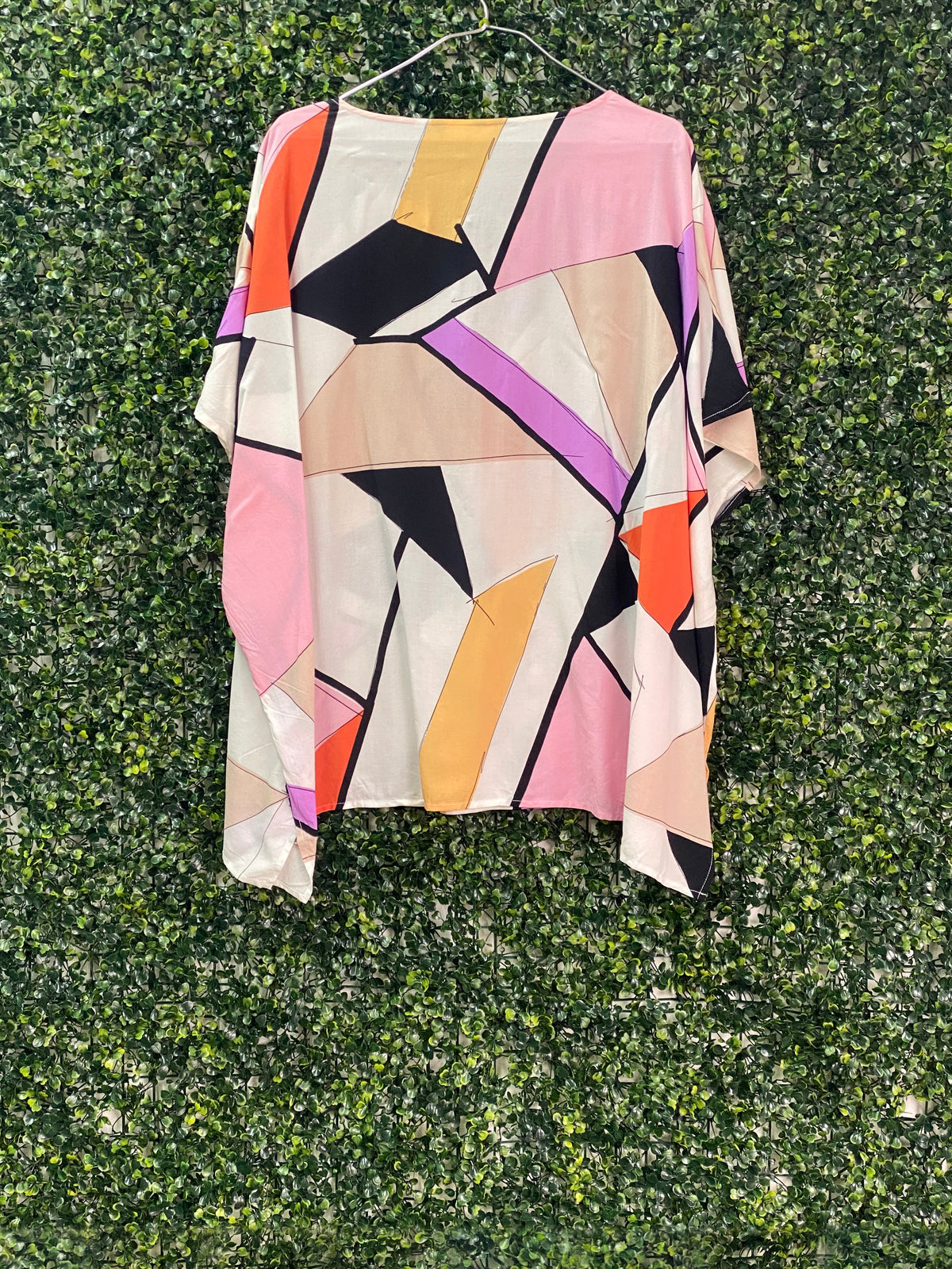 Studio.W Multicolour Geometric Tassel Kaftan Top — back