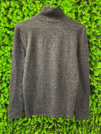 Zara Charcoal Grey Roll-Neck Knit Top