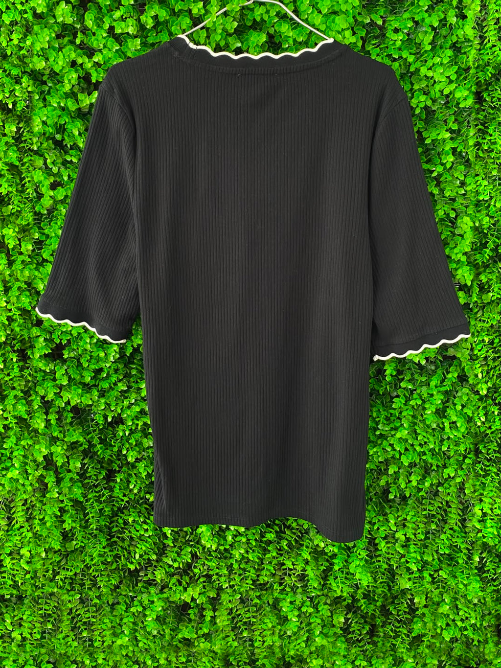 Woolworths Black Contrast-Trim T-Shirt