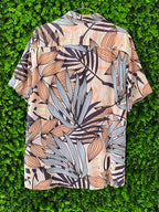 Ivory Abstract Botanical Short-Sleeve Shirt