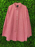 Red & White Gingham Oversized Shirt