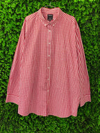 Red & White Gingham Oversized Shirt