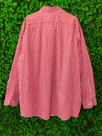 Red & White Gingham Oversized Shirt