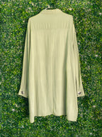 Woolworths Sage Longline Shirt Tunic — back