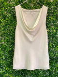 Forever New Ivory Cowl-Neck Sleeveless Top — front