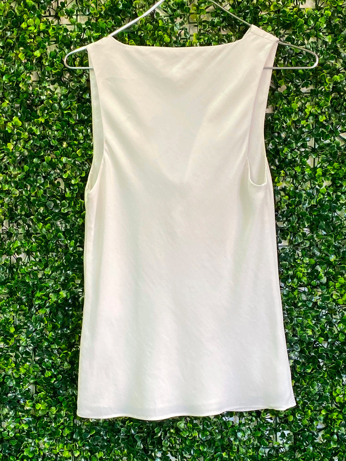 Forever New Ivory Cowl-Neck Sleeveless Top — back