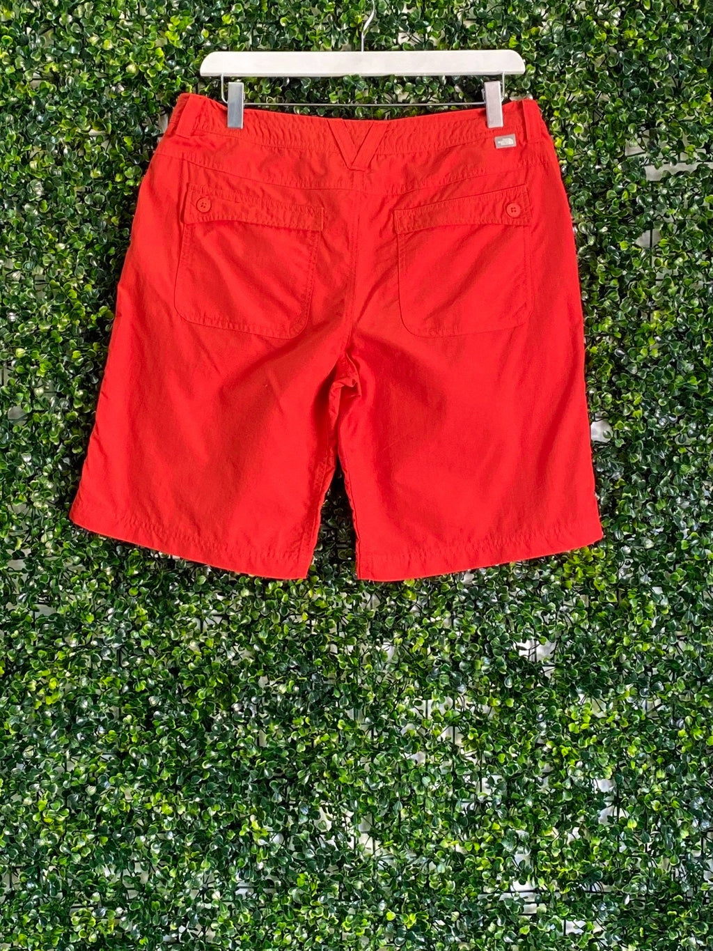 The North Face Burnt Orange Nylon Utility Shorts — back