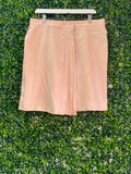 NUMO Blush Pink Cotton Tailored Shorts — front