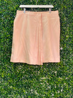 NUMO Blush Pink Cotton Tailored Shorts — front