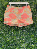Vero Moda Classic Peach Floral Tailored Shorts — front