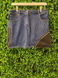 Sonia Rykiel Paris Zip-Detail Denim Mini Skirt
