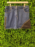 Sonia Rykiel Paris Zip-Detail Denim Mini Skirt