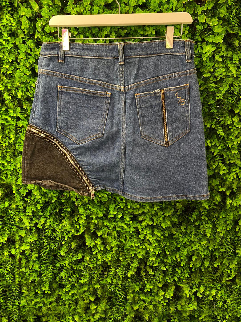 Sonia Rykiel Paris Zip-Detail Denim Mini Skirt