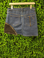 Sonia Rykiel Paris Zip-Detail Denim Mini Skirt