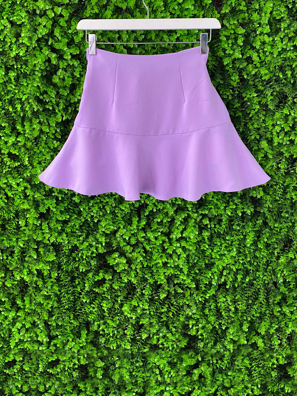 Zara Lilac Tie-Waist Mini Skirt