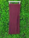 Zara Rust Pleated Maxi Skirt