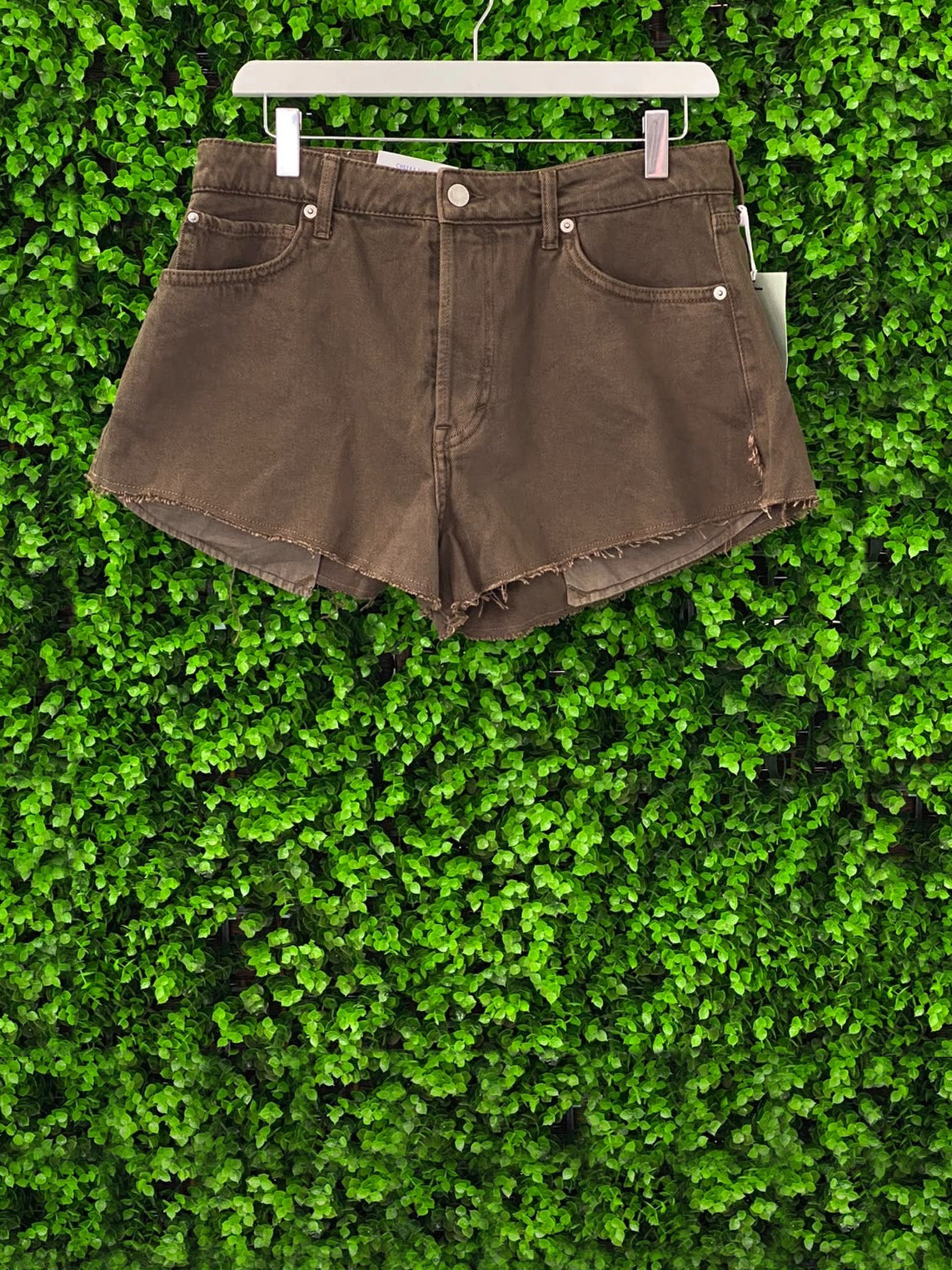 Cheeky Chocolate Brown Denim Mini Shorts