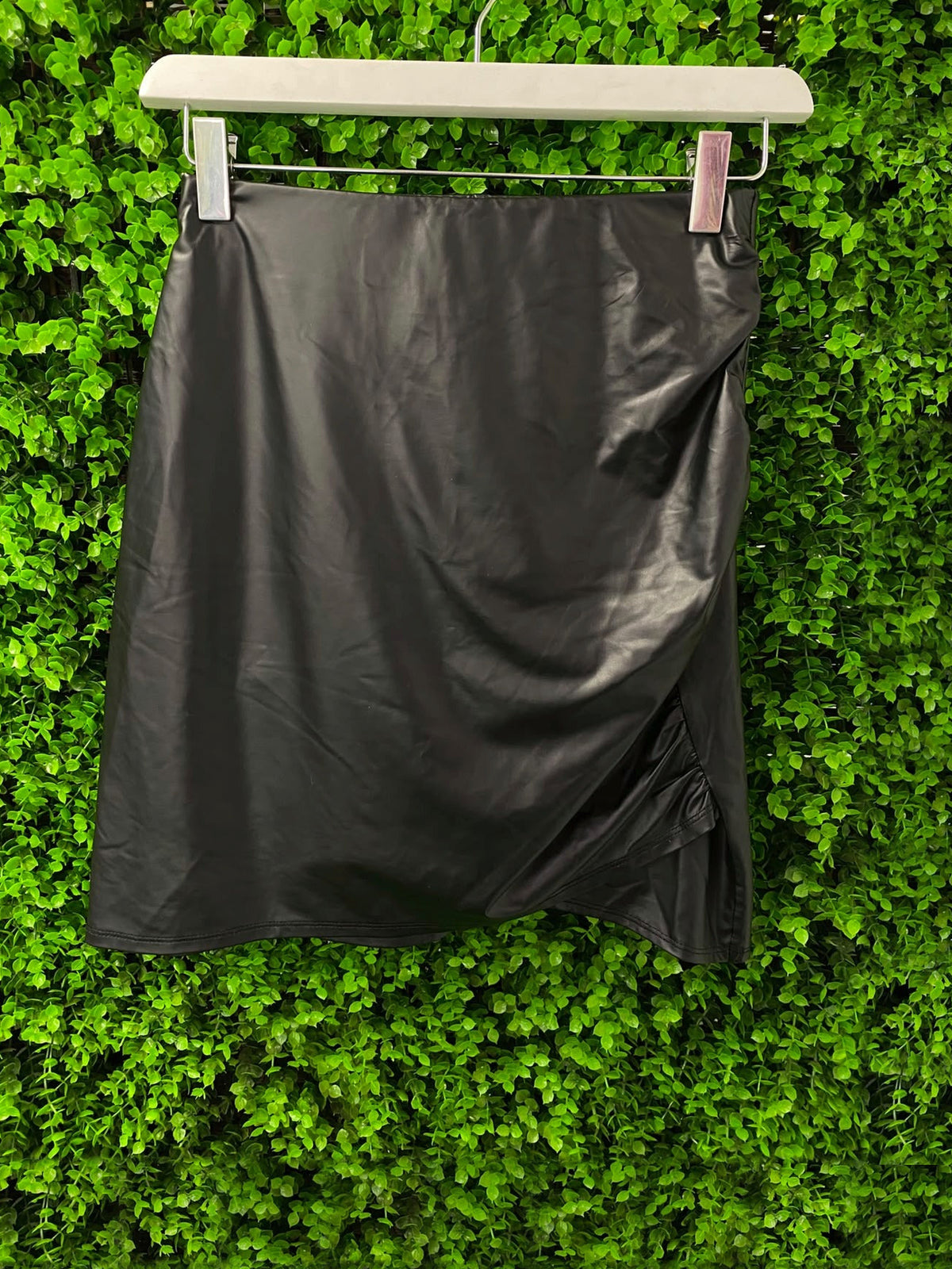 Foschini Y&G Black Faux-Leather Mini Skirt