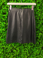 Foschini Y&G Black Faux-Leather Mini Skirt